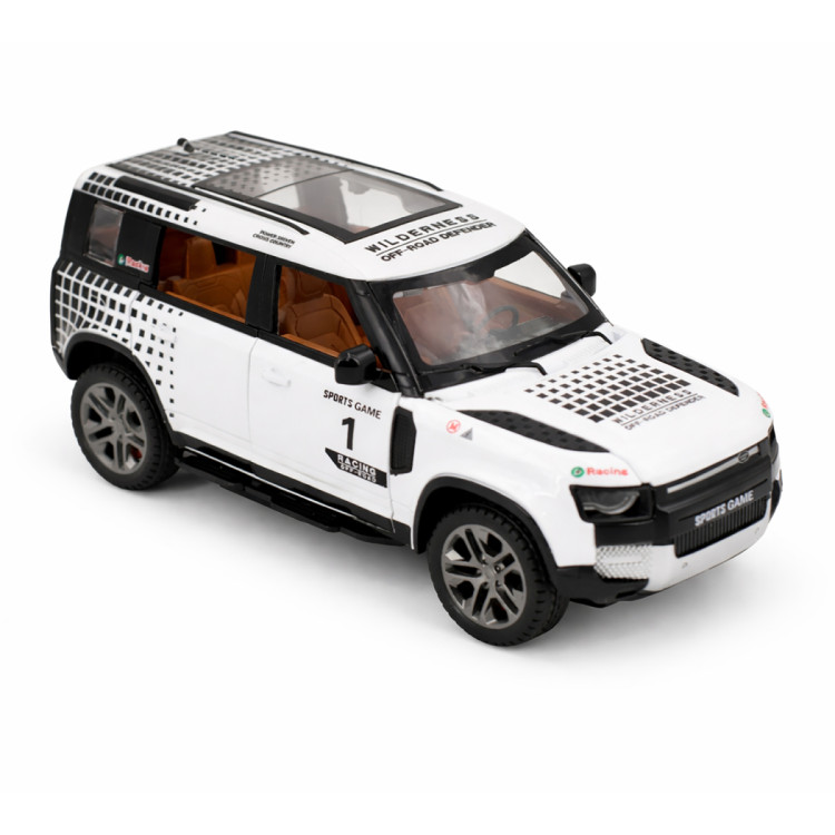 Радиоуправляемая металлическая машина Land Rover Defender 1:22 - HCL-3810-WHITE