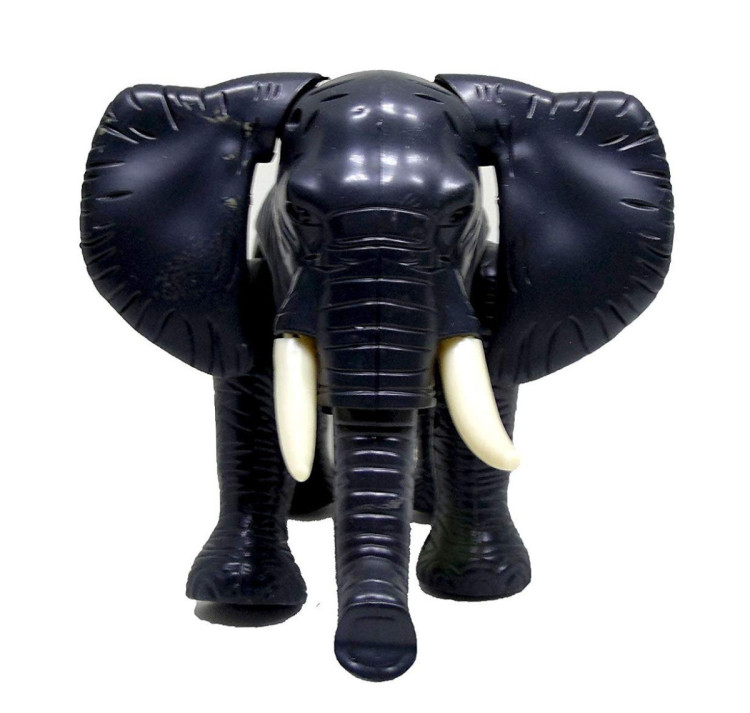 Интерактивный слон на батарейках (черный, звук, свет, движения) - CS-2297-BLACK