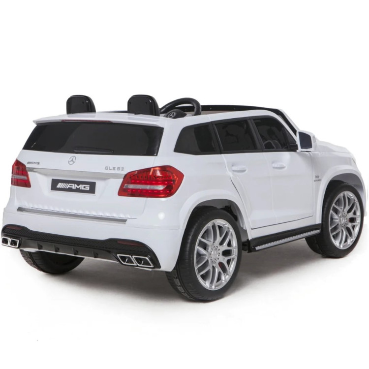 Электромобиль Mercedes Benz GLS63 (белый, 4WD, 12V) - HL228