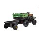 Детский электромобиль Bettyma квадроцикл с прицепом 2WD 12V - BDM0926-GREEN