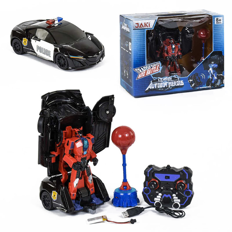 Радиоуправляемый робот-трансформер-боксер JiaQi (спортивная машина) - TT688-S