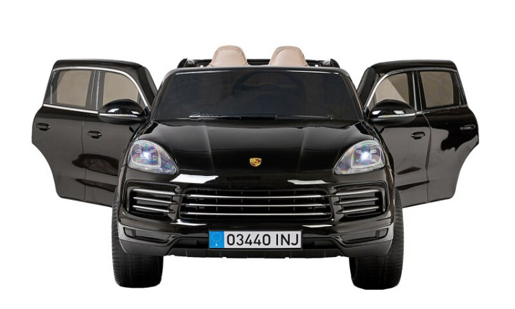 Детский электромобиль PORSCHE CAYENNE S 12V - JJ2128-BLACK-PAINT