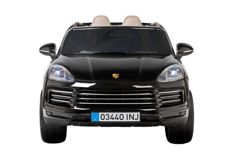 Детский электромобиль PORSCHE CAYENNE S 12V - JJ2128-BLACK-PAINT