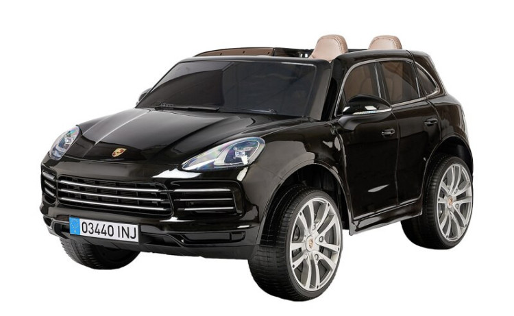 Детский электромобиль PORSCHE CAYENNE S 12V - JJ2128-BLACK-PAINT