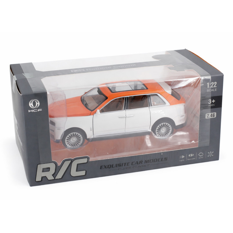 Радиоуправляемая металлическая машина Rolls-Royce Cullinan 1:22 - HCL-3806-WHITE