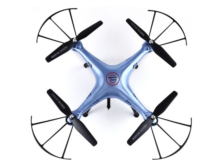 Радиоуправляемый синий квадрокоптер Syma X5HW с барометром Wi-Fi FPV - X5HW-B