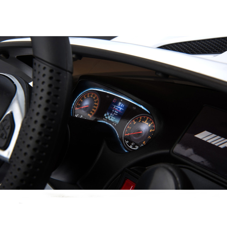 Электромобиль Mercedes-Benz GT R (белый, 4WD, 12V) - HL289-WHITE