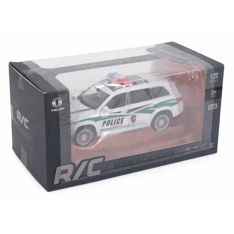 Радиоуправляемая металлическая полицейская машина Maybach GLS 1:22 - HCL-3605-WHITE