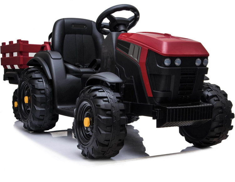 Детский электромобиль Bettyma трактор с прицепом 2WD 12V - BDM0925-RED