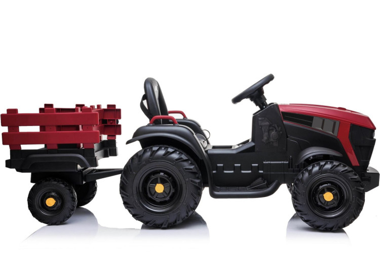 Детский электромобиль Bettyma трактор с прицепом 2WD 12V - BDM0925-RED