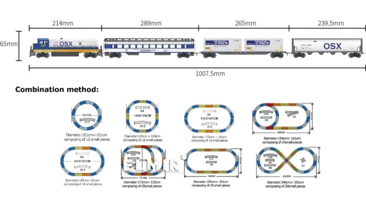 Железная дорога Fenfa (свет, звук, длина пути 6,8) - 1612A
