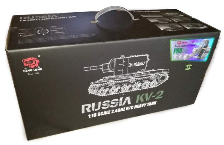 Радиоуправляемый танк Heng Long Long KV-2 (Россия) Pro V7.0 масштаб 1:16 - 3949-1Pro V7.0