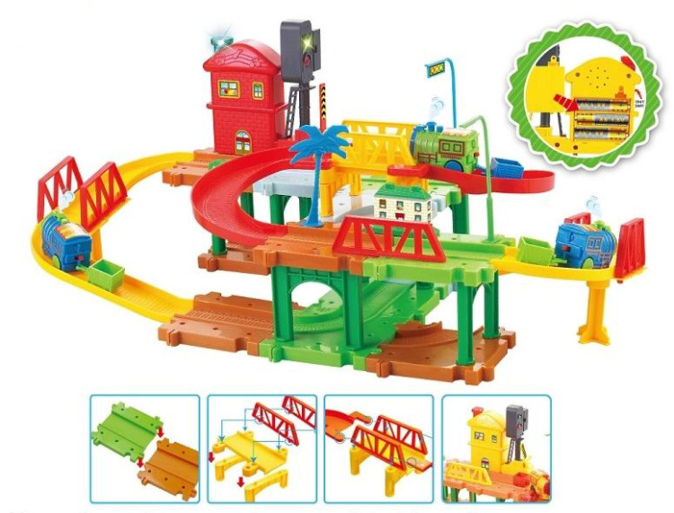 Железная дорога Твой Старт Паровозик на батарейках - ZYA-A2773-2