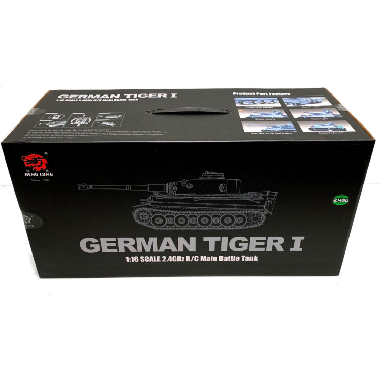 Радиоуправляемый танк Heng Long German Tiger S version V7.0 масштаб 1:16 2.4G - 3818-1-Upg-V7