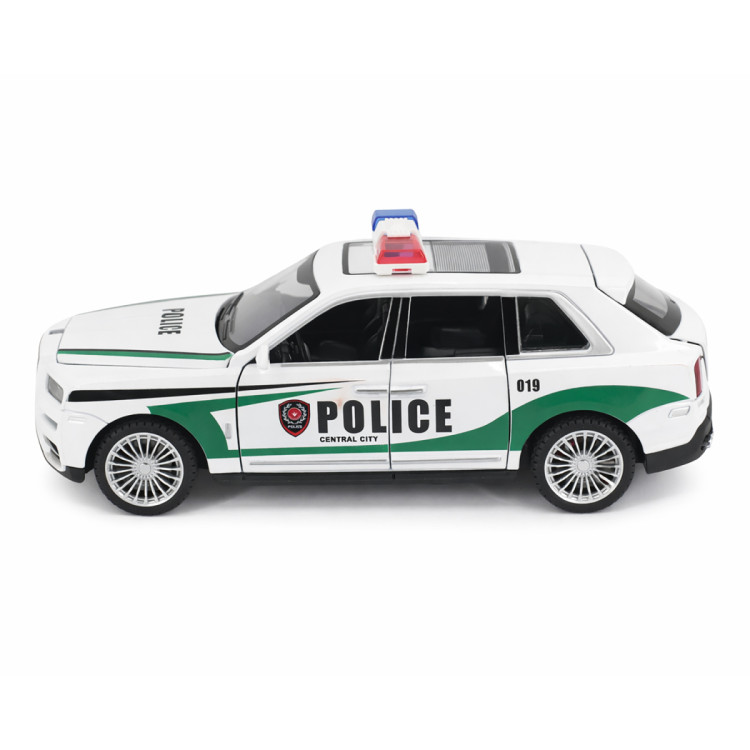 Радиоуправляемая металлическая полицейская машина Rolls-Royce Cullinan 1:22 - HCL-3606-WHITE