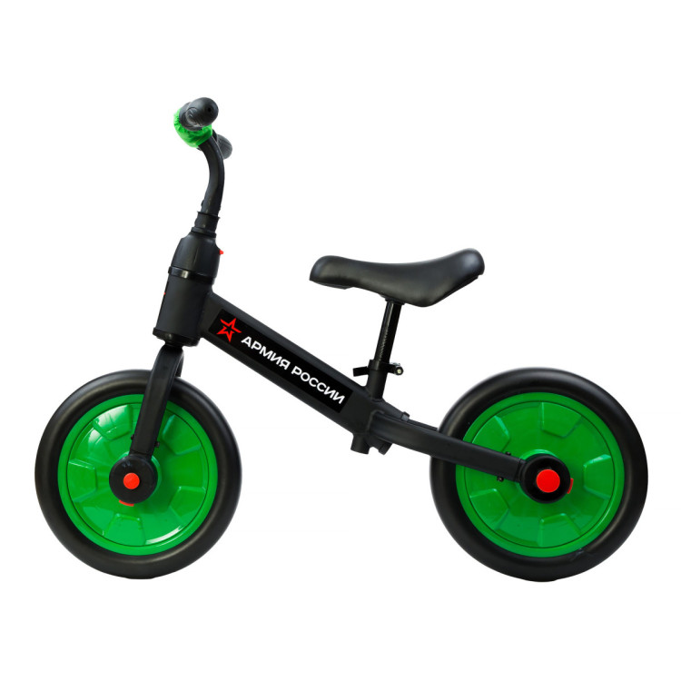 Детский беговел/велосипед ''Тактический'' (зеленый) - АР-03002