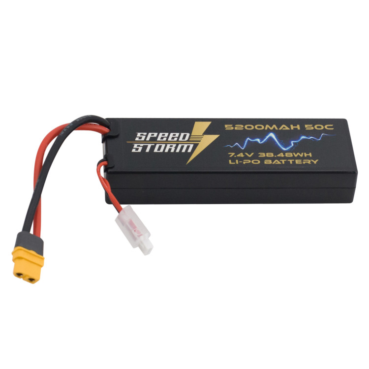 Аккумулятор Speed Storm Li-Po 7.4V 50C 5200 mAh Hard Case разъем XT60 - SS-2S5200-50-XT60
