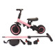 Детский беговел-велосипед 4в1 с родительской ручкой, розовый - TR007-PINK