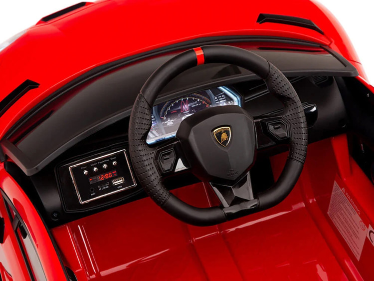 Детский электромобиль Lamborghini SVJ (красный, 12V) - HL328