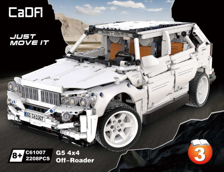 Конструктор CADA deTech внедорожник BMW G5 4WD (2208 деталей) - C61007W