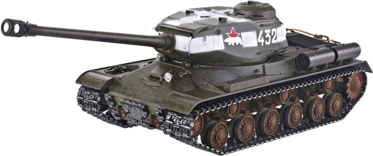 Радиоуправляемый танк Taigen ИС-2 модель 1944 СССР 1:16 (зеленый, звук, дым V3) - AS3928-B-GREEN