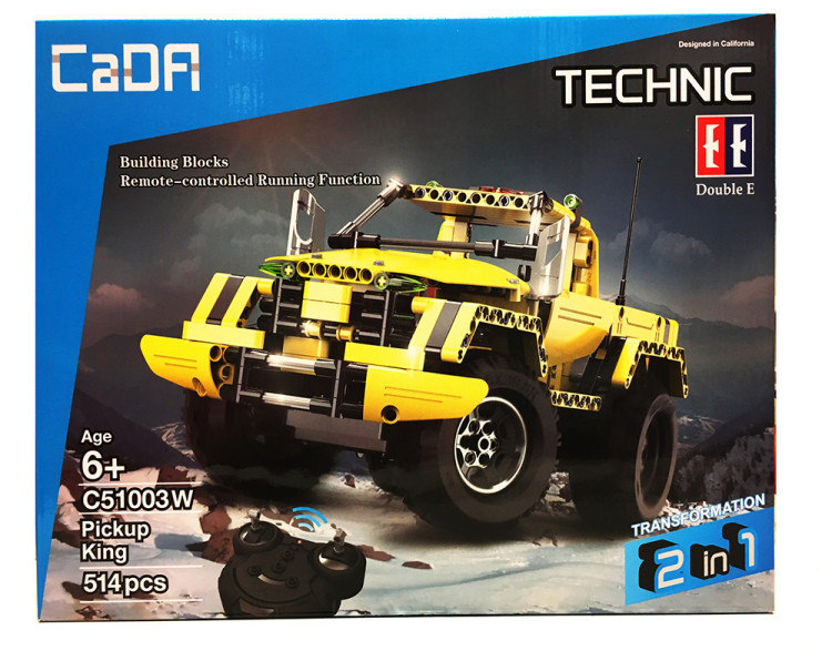 Радиоуправляемый конструктор джип Cada Technics 2 в 1 - 2.4G - C51003W