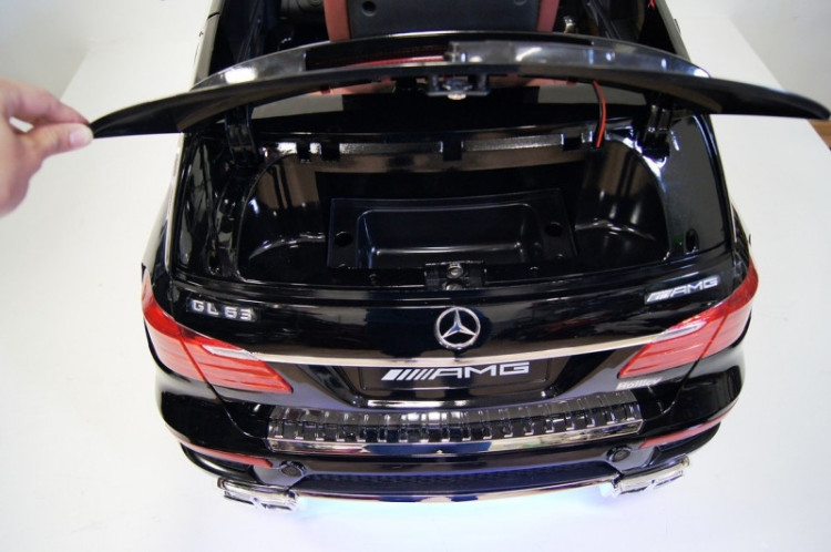 Детский электромобиль Mercedes GL63 AMG Black LUXURY 4WD MP4 2.4G - SX1588-H