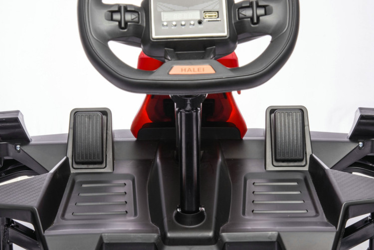 Детский электромобиль дрифт картинг (красный, 12 км/ч, 24V) - AHL007-RED