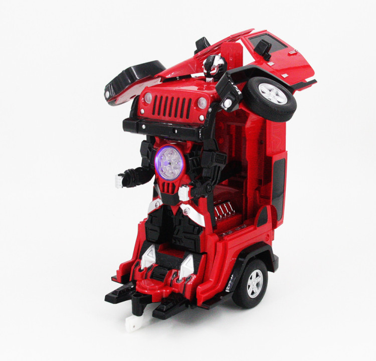 Радиоуправляемый робот трансформер Jeep Rubicon Red 1:14 - 2329PF