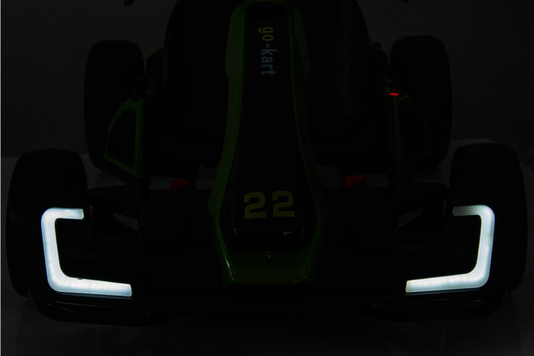 Детский электромобиль дрифт картинг (серый, 12 км/ч, 24V) - AHL007-GREY