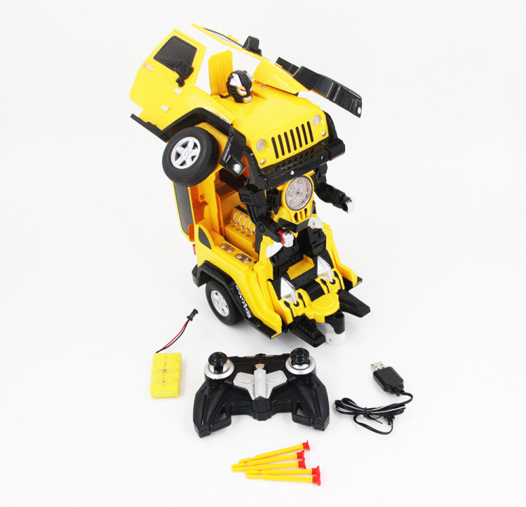 Радиоуправляемый робот трансформер Jeep Rubicon Yellow 1:14 - 2329PF