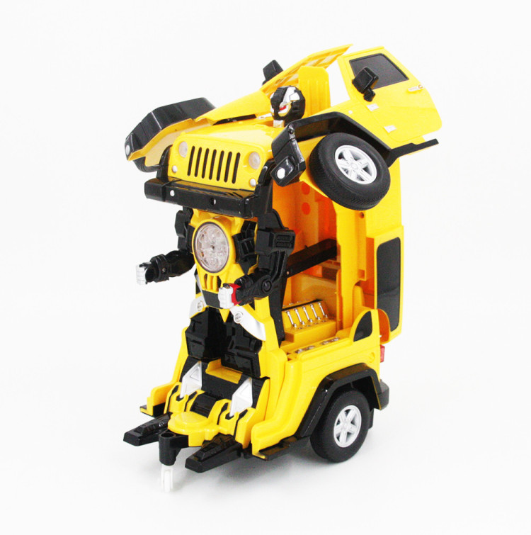 Радиоуправляемый робот трансформер Jeep Rubicon Yellow 1:14 - 2329PF