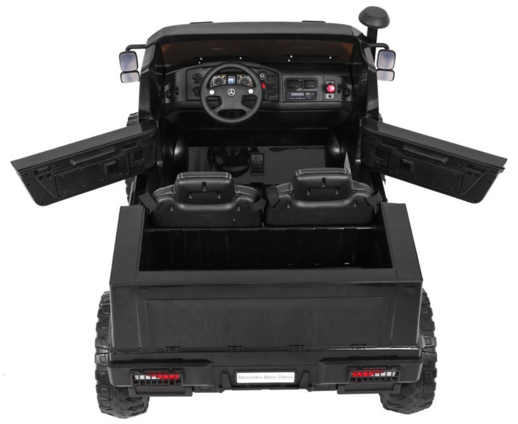 Детский электромобиль грузовик Mercedes-Benz Zetros Black 2WD - BDM0916