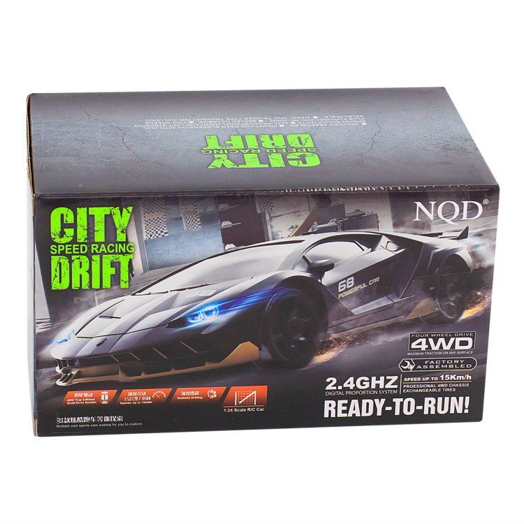 Радиоуправляемая машина для дрифта Toyota AE86 1:24 - 757-4WD37B-BLACK