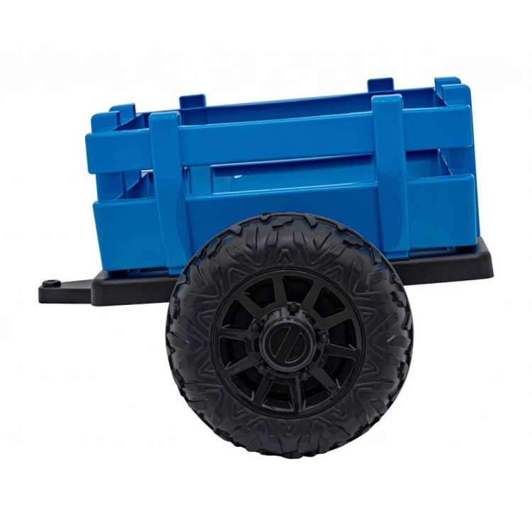 Детский электромобиль трактор с прицепом (синий, EVA, 4WD, пульт, 24V) - BLT-206C-4WD-24V-BLUE