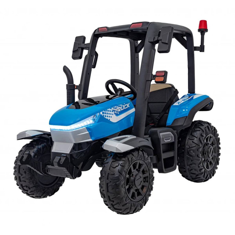 Детский электромобиль трактор с прицепом (синий, EVA, 4WD, пульт, 24V) - BLT-206C-4WD-24V-BLUE