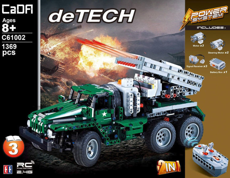 Конструктор Double E Cada Technics, боевая машина 