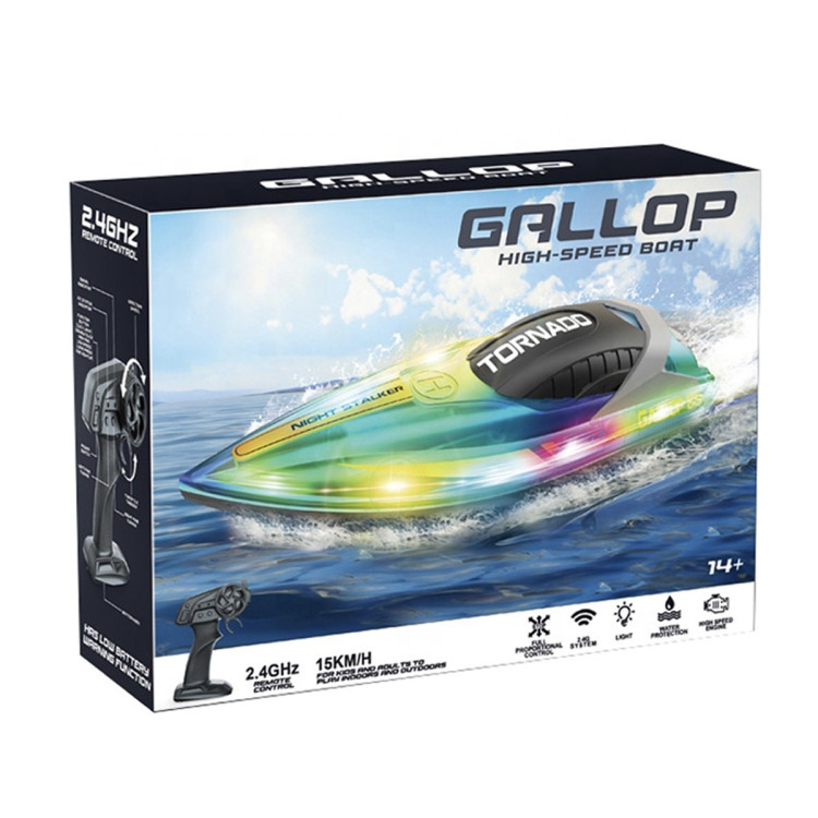 Радиоуправляемый катер Gallop (25 см, 15 км/ч) - HJ819-BLUE