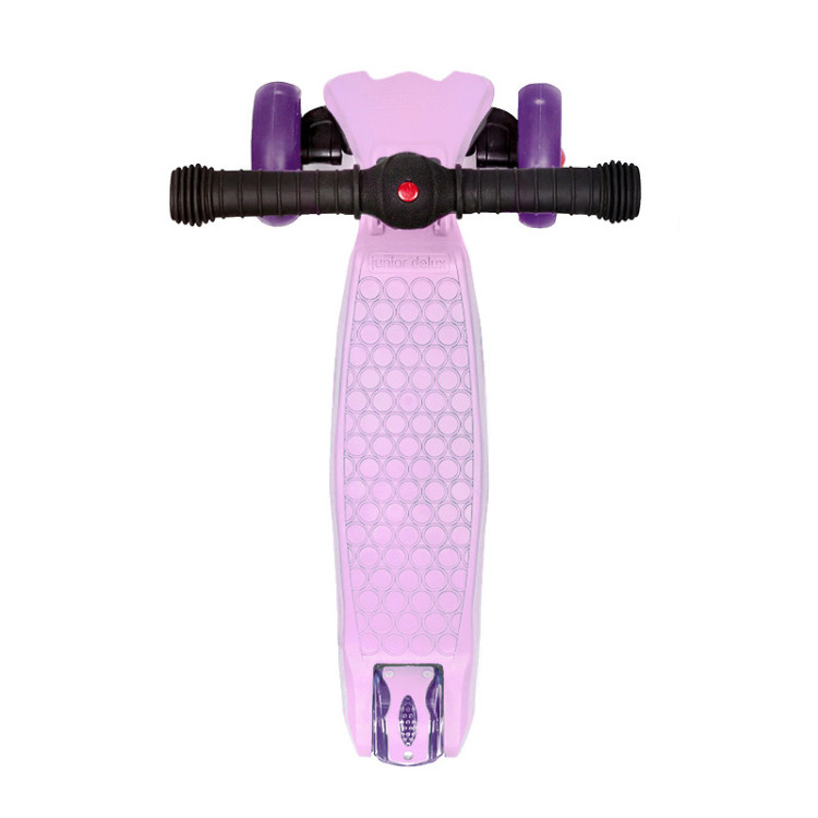 Самокат Maxiscoo Junior Delux Трехколесный Складной со Светящимися Колесами, Лавандовый - MSC-J0918