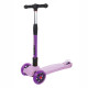 Самокат Maxiscoo Junior Delux Трехколесный Складной со Светящимися Колесами, Лавандовый - MSC-J0918