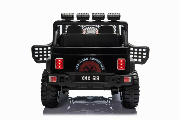 Детский электромобиль джип XMX с полным приводом (черный, EVA, 12V) - XMX618-4WD-BLACK