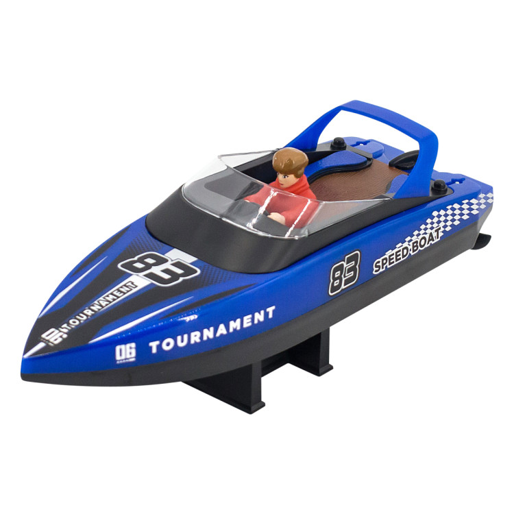 Радиоуправляемый катер яхта (15 км/ч, 25 см, 2 часа игры) - HJ821-BLUE