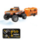 Радиоуправляемый металлический минитрак с прицепом 1:64 - HG4-80-ORANGE