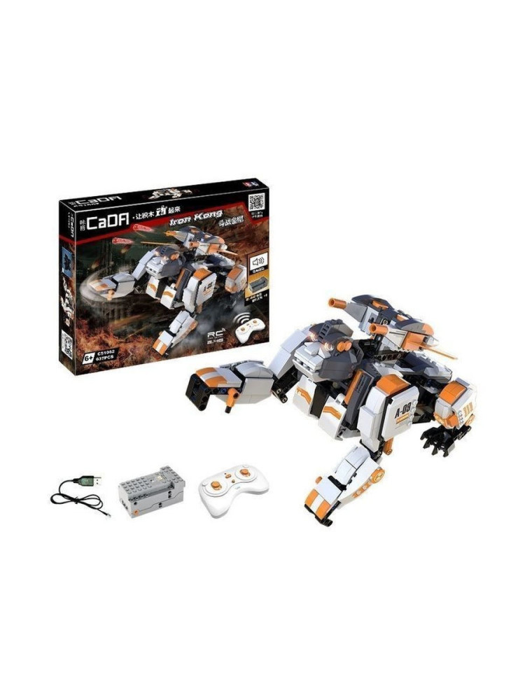 Радиоуправляемый конструктор CADA робот Iron Kong, 637 элементов - C51062W