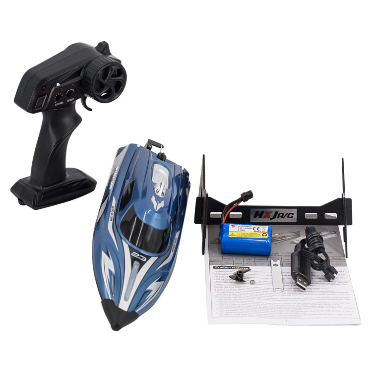 Радиоуправляемый катер WindStrom (36 см, 25 км/ч)- HJ823-BLUE