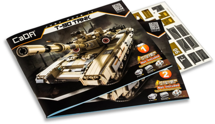 Радиоуправляемый конструктор CaDA Танк Т90, 1722 детали - C61003W