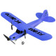 Радиоуправляемый самолет Piper Cub J3 для начинающих 2.4G - FX803-BLUE