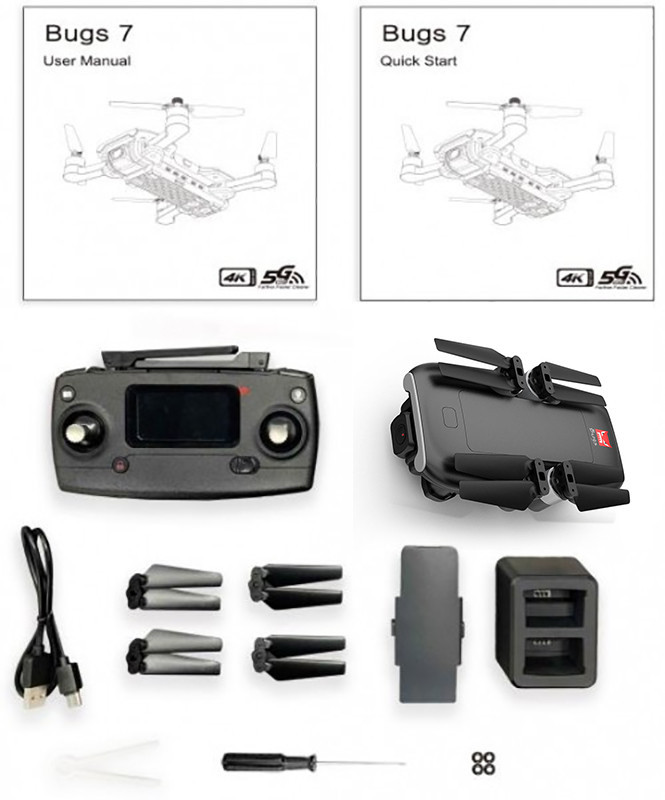 Радиоуправляемый квадрокоптер MJX Bugs 7 V2 4K - MJX-B7-V2