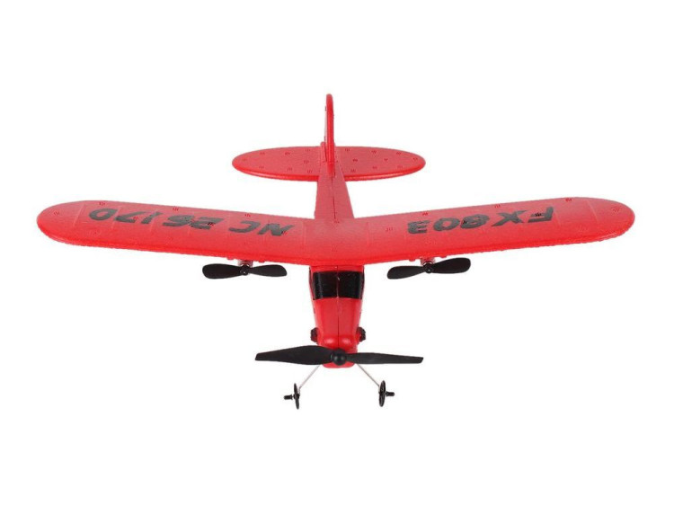 Радиоуправляемый самолет Piper Cub J3 для начинающих 2.4G - FX803-RED