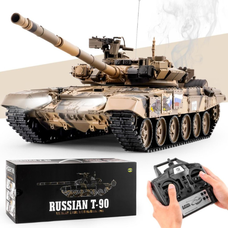Радиоуправляемый танк Heng Long Т-90 S version V7.0 масштаб 1:16 RTR 2.4G - 3938-1Upg V7.0